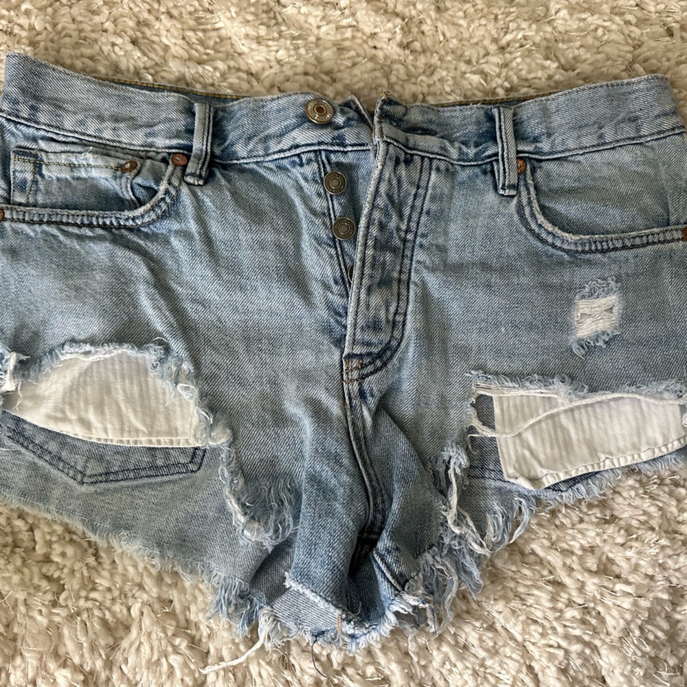 Free People We The Free - Vibrations Cutoff Denim Shorts